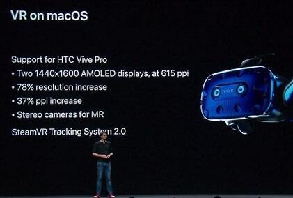 苹果公司宣布MacOS Mojave将全力支持Vive Pro